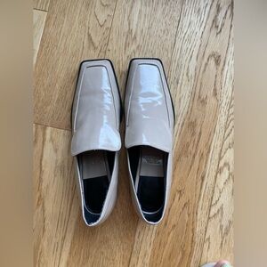 Zara square toe loafers